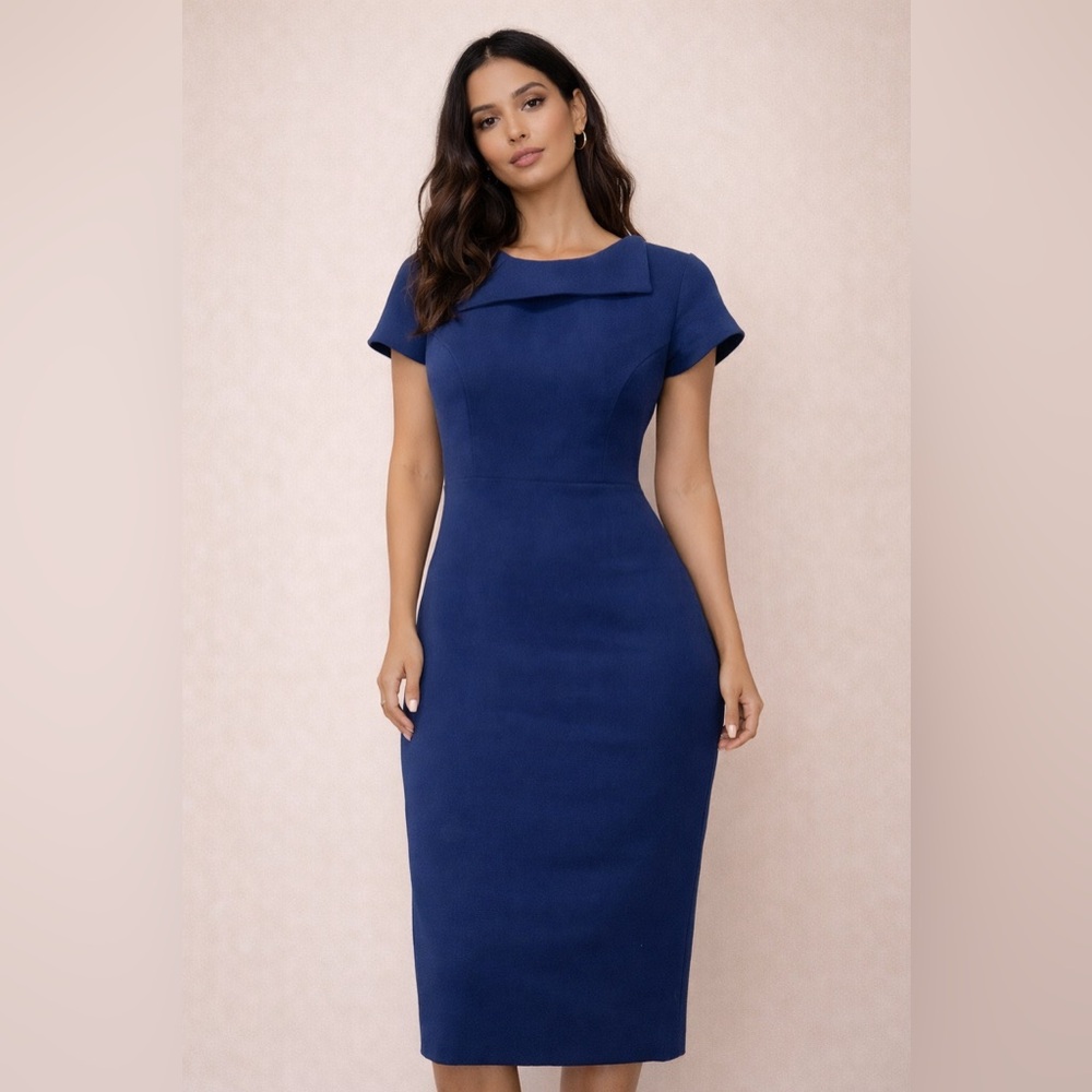 Vince Camuto Royal Blue Midi Dress